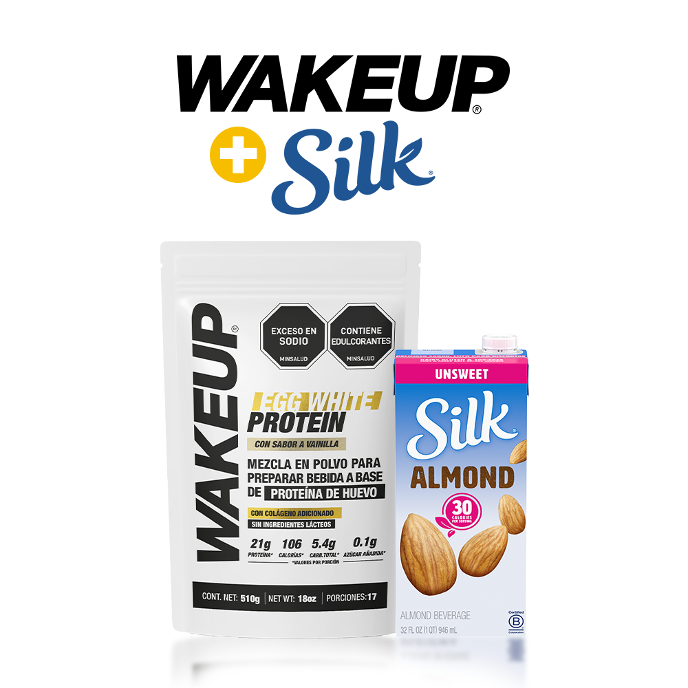 Kit Egg White Protein Wakeup + Silk 